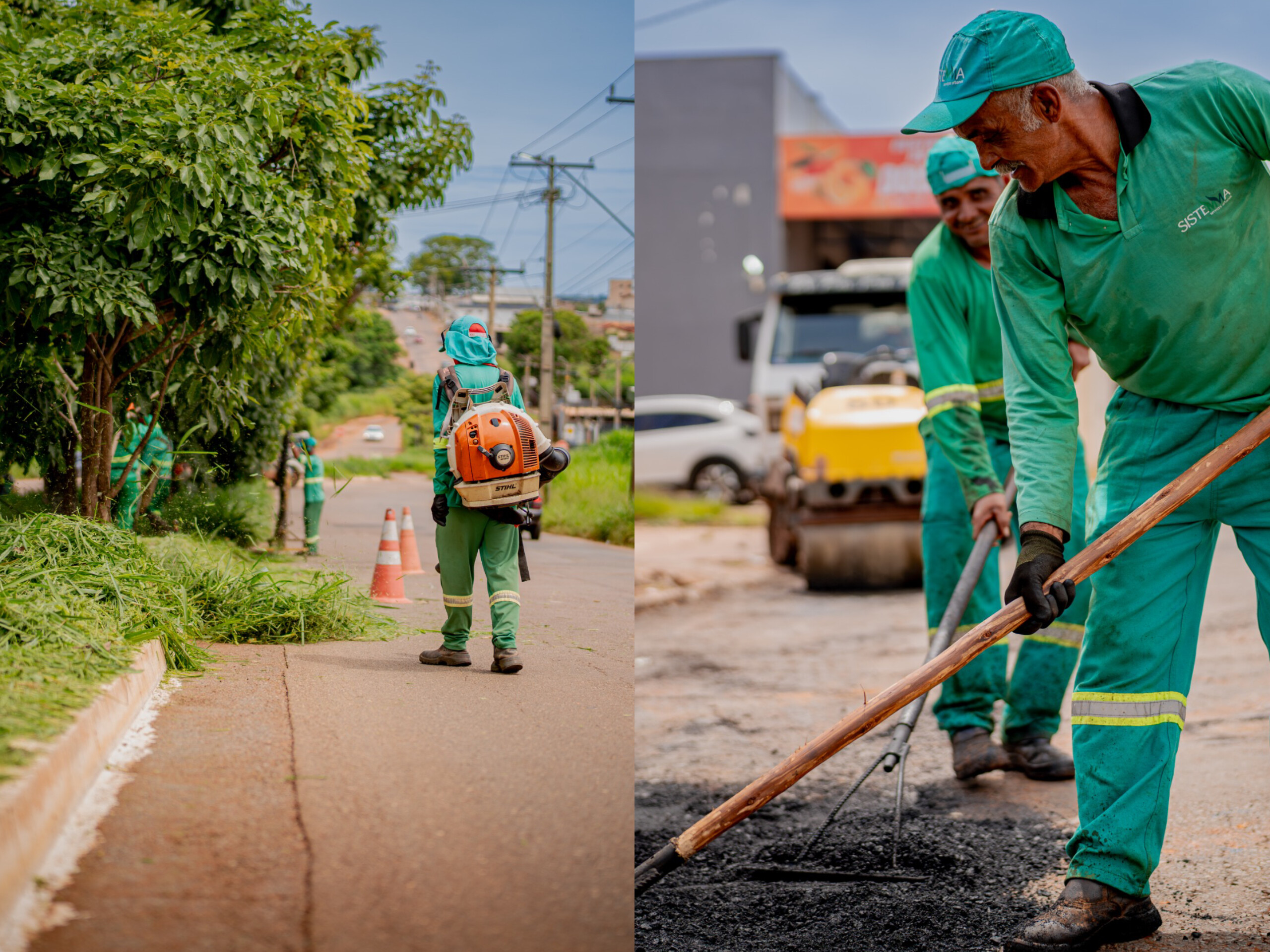 Tapa-buracos e roçagem: veja onde os serviços urbanos avançam nesta sexta em Anápolis