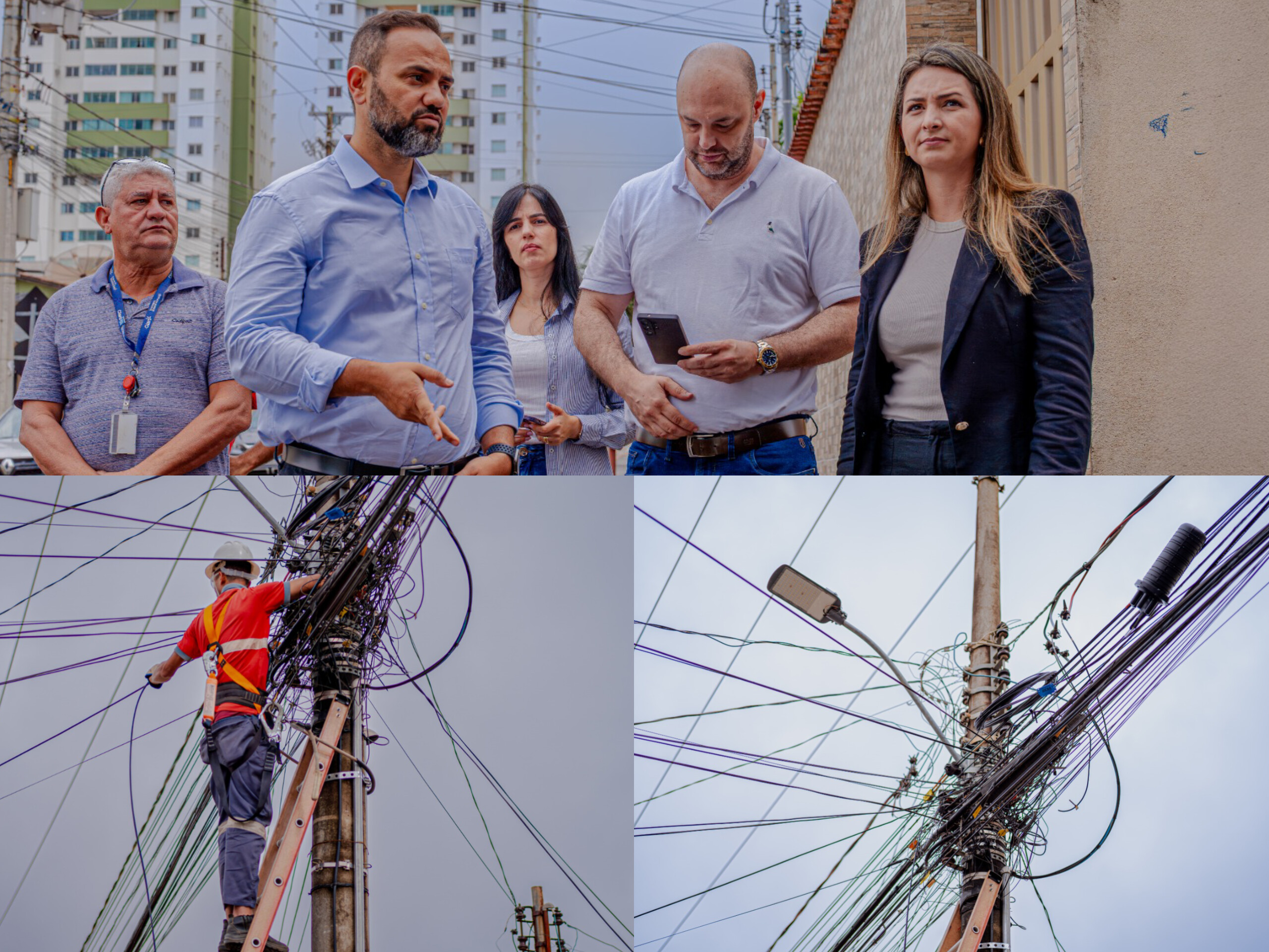 Fios irregulares entram na mira: vistoria em Anápolis pode resultar em cortes e perda de alvará