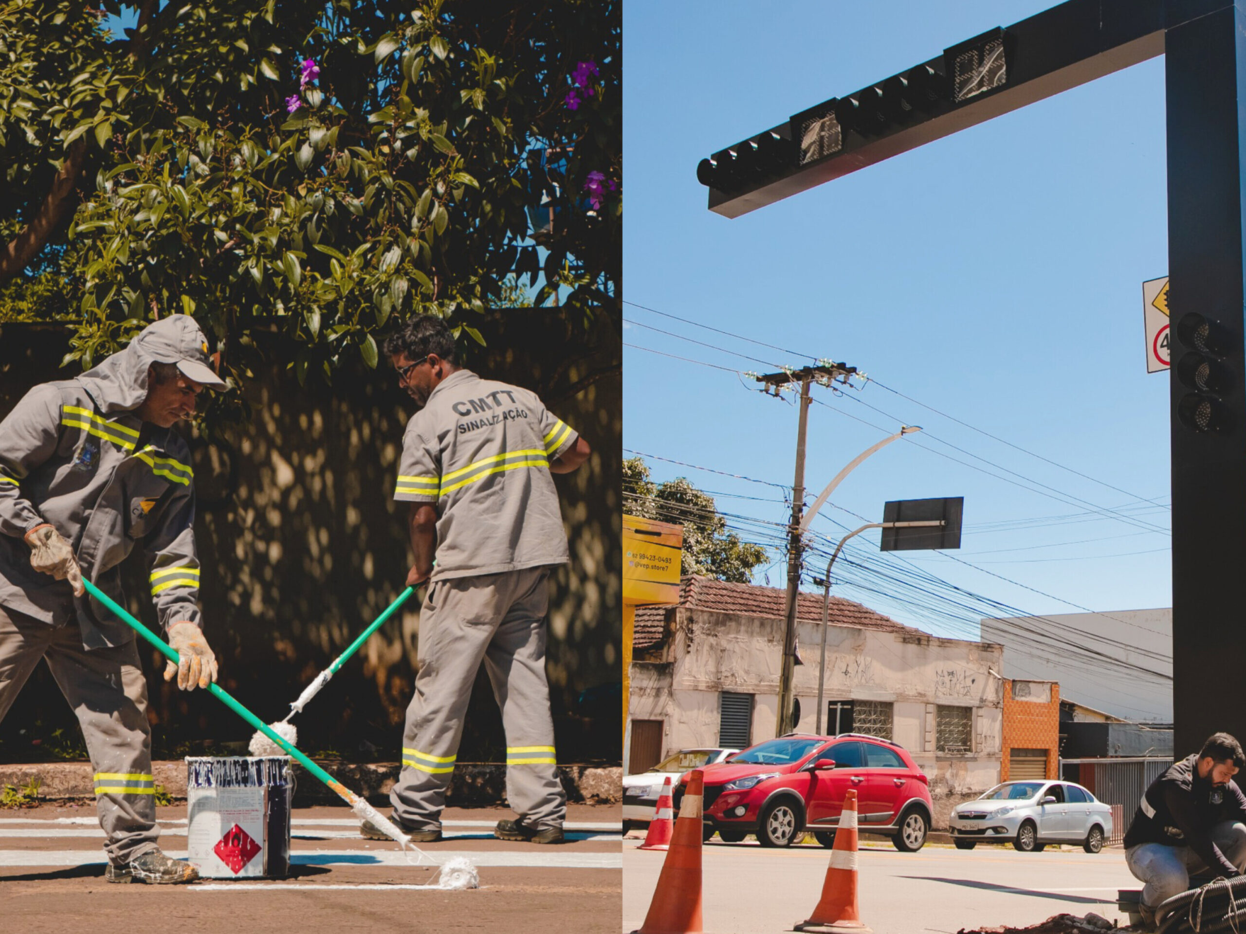 CMTT se aproxima dos 100 mil m² de sinalização revitalizada e anuncia novas frentes de trabalho em Anápolis