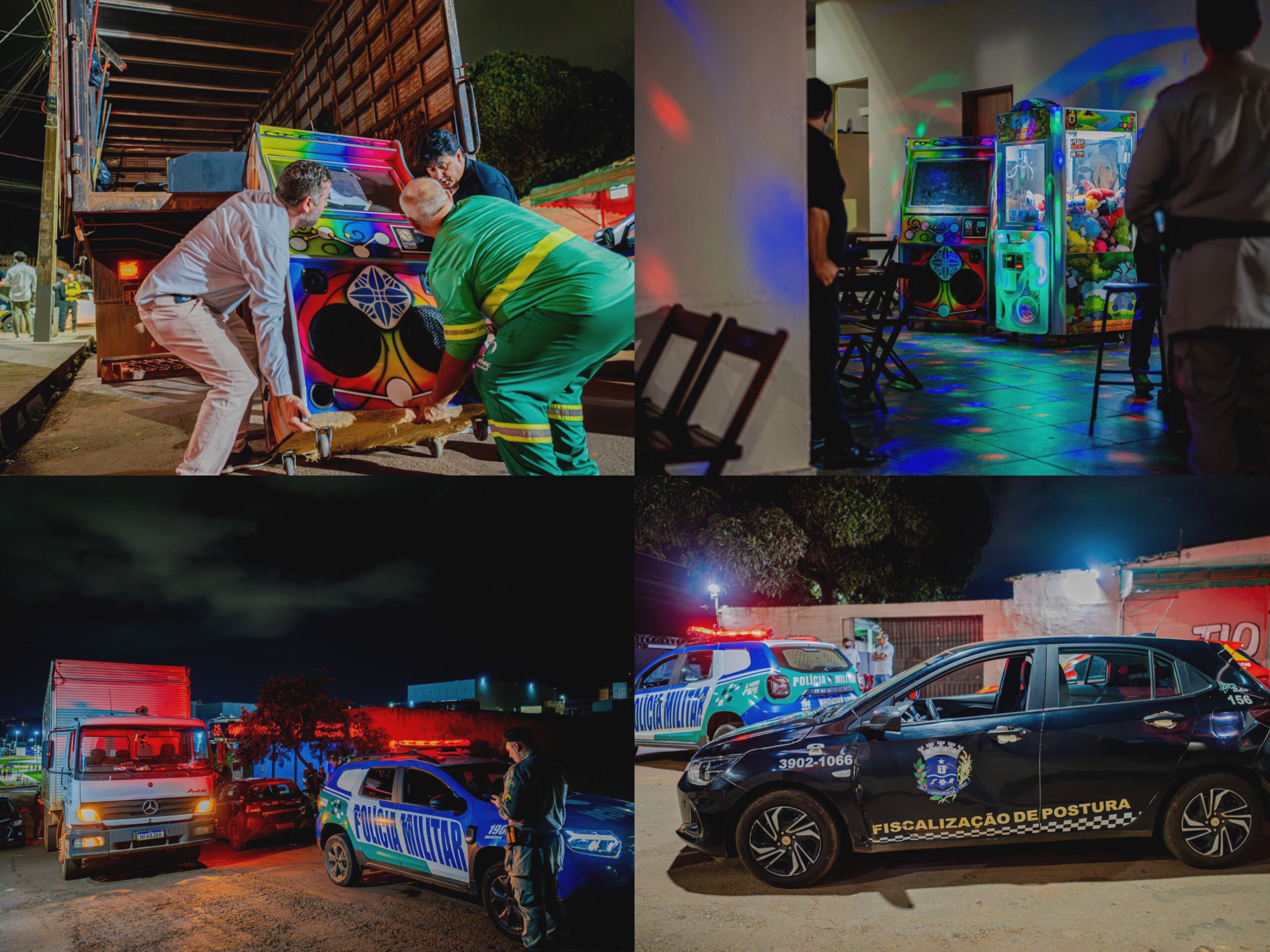 Operação “Sodoma e Gomorra” fecha estabelecimentos e apreende equipamentos no bairro Calixtolândia, em Anápolis