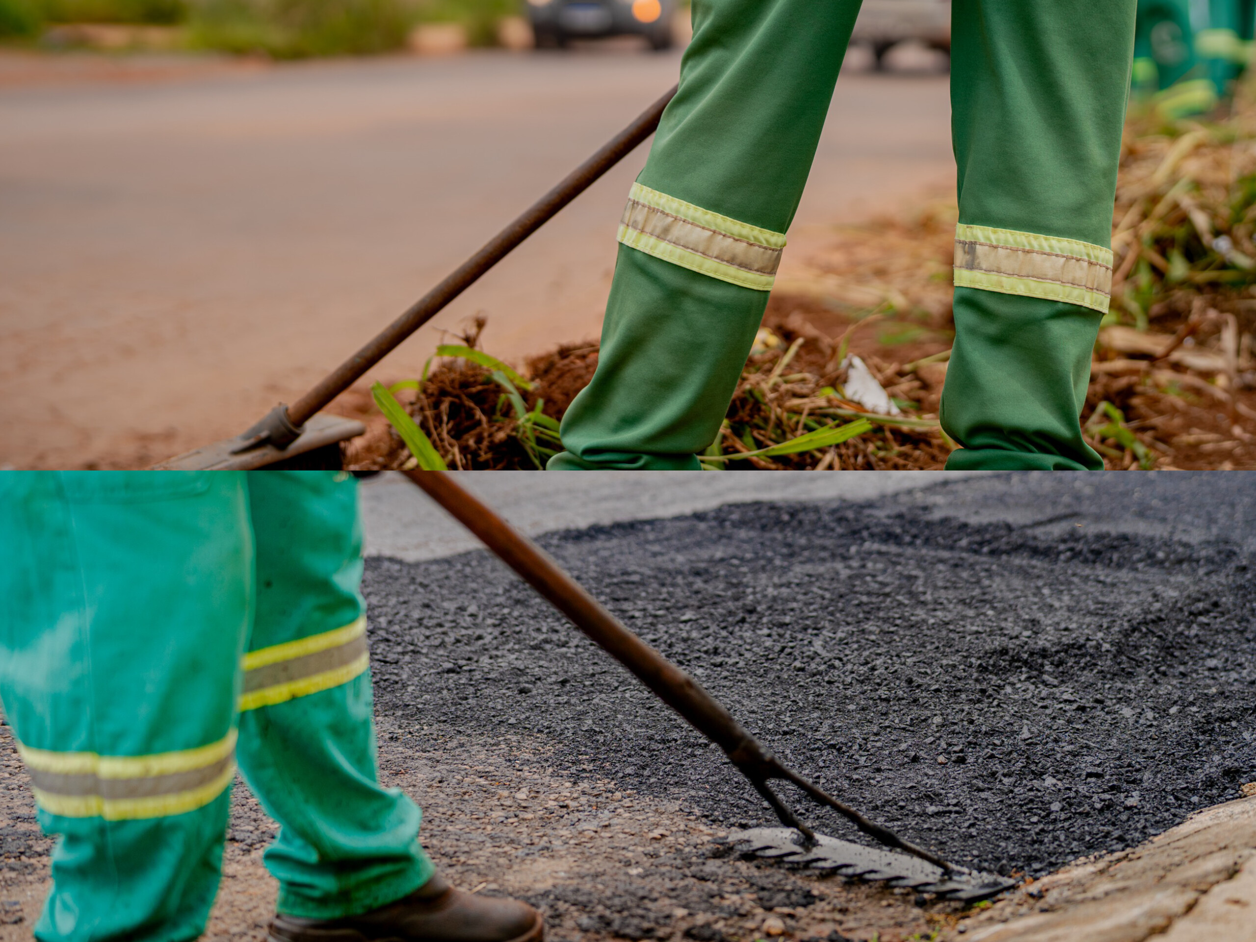 Prefeitura intensifica roçagem, limpeza de bocas-de-lobo e tapa-buraco em vários bairros nesta quinta-feira (12)