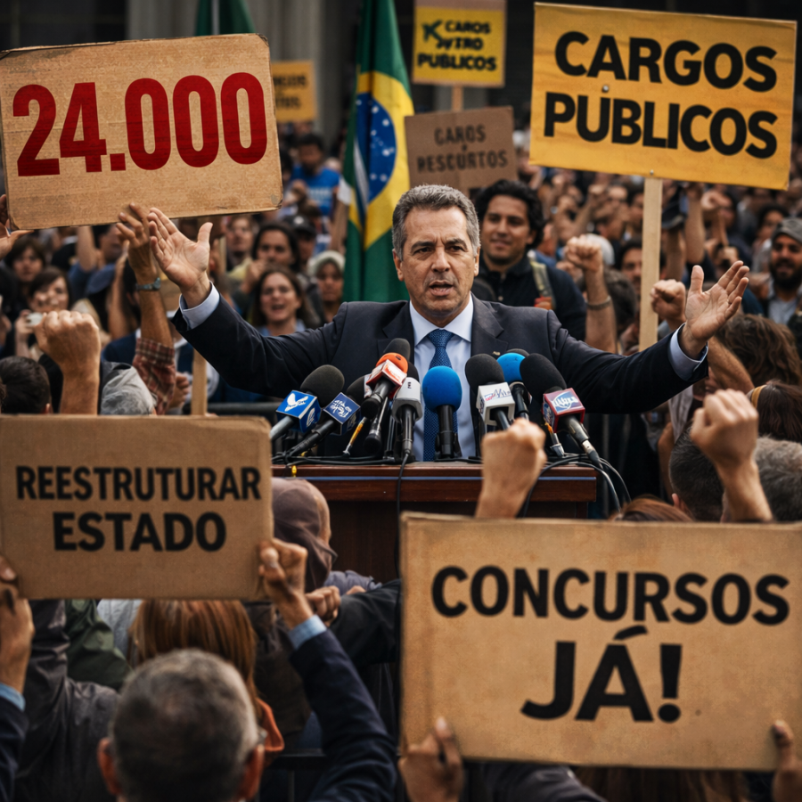 Governo cria 24 mil cargos e promete recomposição do Estado
