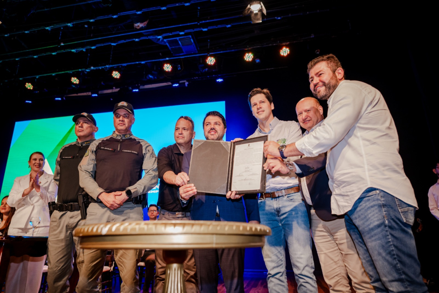 Daniel Vilela reforça aliança com Amilton Filho durante lançamento de programa de segurança em Anápolis