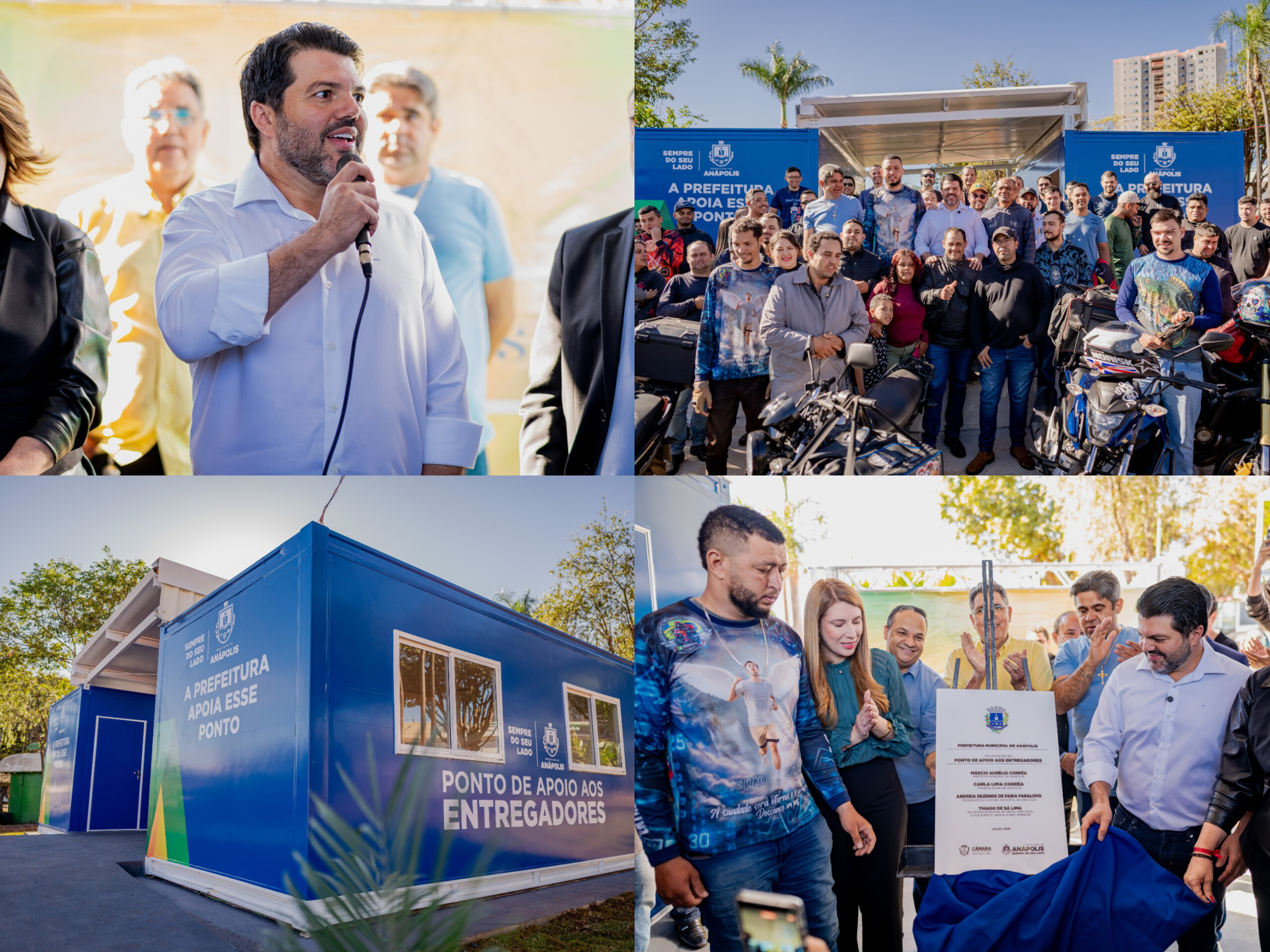 Márcio Corrêa entrega Ponto de Apoio ao Entregador e amplia estrutura para trabalhadores de aplicativos em Anápolis