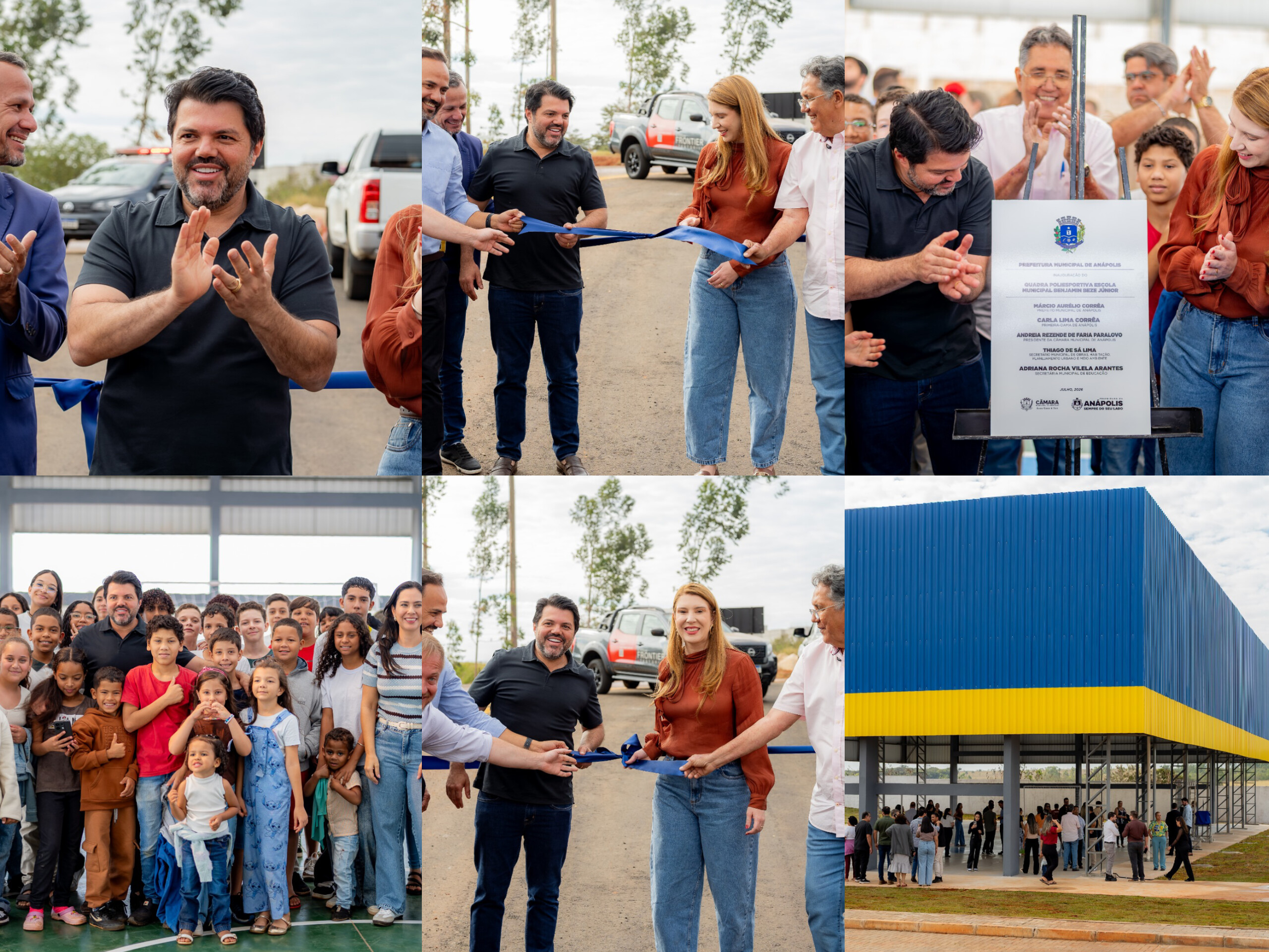 Novo acesso entre Verona e Jaiara e quadra esportiva são entregues por Márcio Corrêa em Anápolis